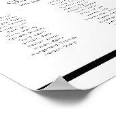 Zwart ter nagedachtenis van onze klasgenoten schoo poster (Hoek)