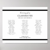 Zwart ter nagedachtenis van onze klasgenoten schoo poster (Voorkant)