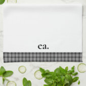 Zwart Theedoek (Gevouwen)