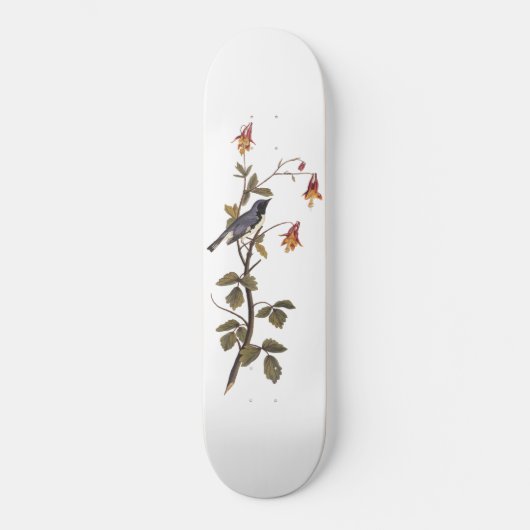 Zwart-Throated Blue Warbler Audubon Bird Lover Persoonlijk Skateboard (Voorkant)