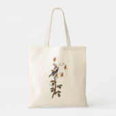Zwart-Throated Blue Warbler Audubon Bird Lover Tote Bag (Achterkant)