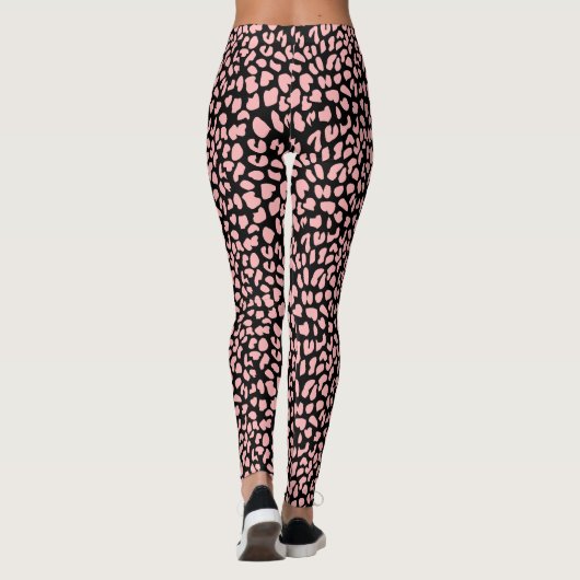 Zwart tijgerprint leggings (Achterkant)