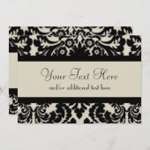 Zwart-tindemasker Kaart (Voorkant / Achterkant)