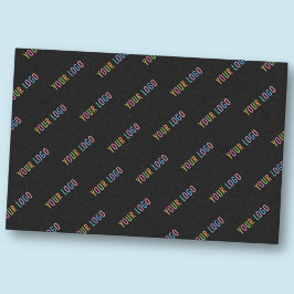Zwart Tissue Papier Custom Company Logo Branded