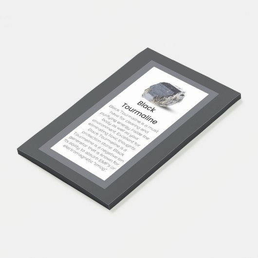 Zwart Toermalijn Crystal Betekenis Sieraden Displa Post-it® Notes (Schuin)