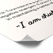 Zwart Toermalijn Stone Crystal Betekenis Poster (Hoek)