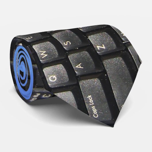 Zwart toetsenbordstropdas! stropdas (Opgerold)