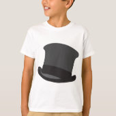 Zwart Top Hat Boys T-shirt (Voorkant)