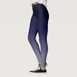 Zwart tot diep Paarse ombre gradiënt vervagen Leggings
