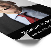 Zwart tot we elkaar weer ontmoeten Rouwdicht met f Poster (Hoek)