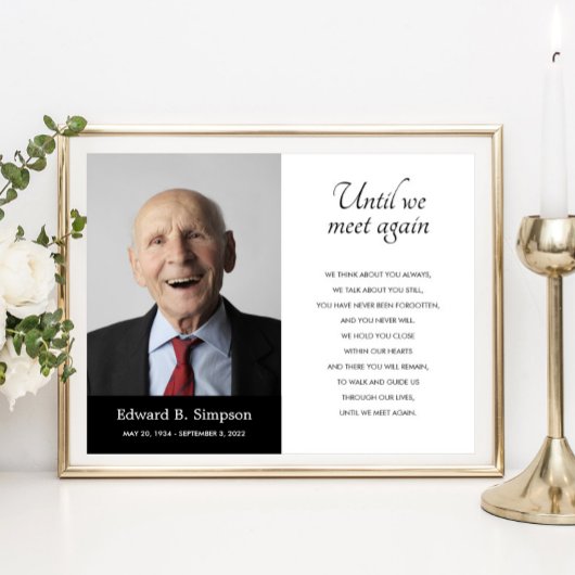 Zwart tot we elkaar weer ontmoeten rouwgedicht met poster