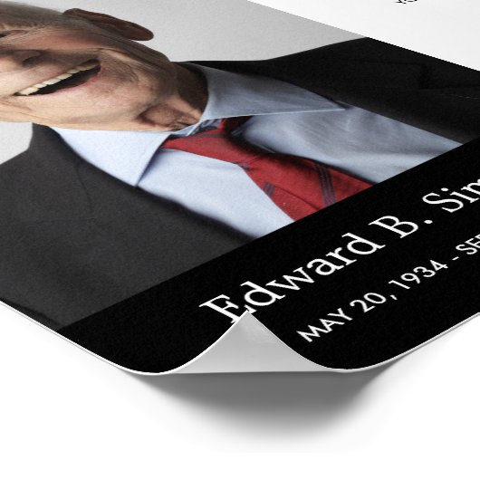 Zwart tot we weer een begrafenisgedicht met foto o poster (Hoek)