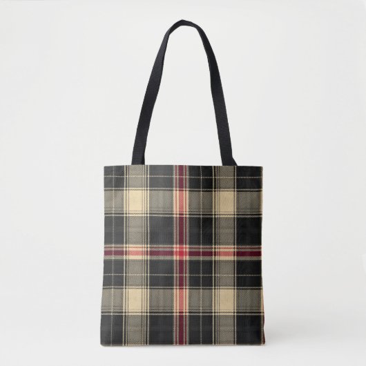 Zwart Tote Bag (Voorkant)