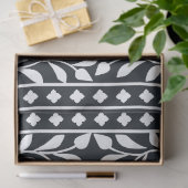 Zwart Traditioneel Been Inlegwerk Decoupage Papier (Geschenk)