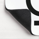 Zwart transgendersymbool muismat (Hoek)