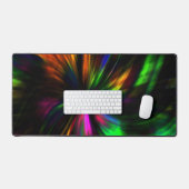 Zwart trendy modern esthetisch patroon bureaumat (Keyboard & Muis)