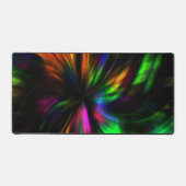 Zwart trendy modern esthetisch patroon bureaumat (Voorkant)