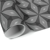 Zwart tri Star Geometry-prullenbak Cadeaupapier (Rol Hoek)