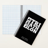 Zwart · Triathlon Training Log & Motivatie Notitieboek (Binnen)