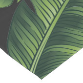 Zwart tropisch patroon korte tafelloper (Hoek)