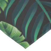 Zwart tropisch patroon tafelkleed (Gekanteld)