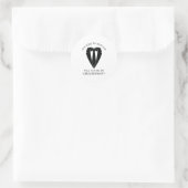 Zwart Trouwpak en Stropdas Groomsman Voorstel Ronde Sticker (Tas)
