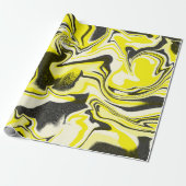 Zwart Turbo Light Cadeaupapier (Uitgerold)