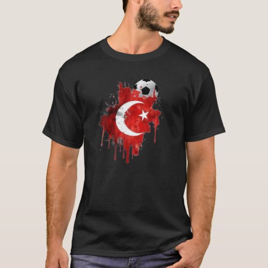 Zwart Turkije T-shirt. 06 T-shirt (Voorkant)