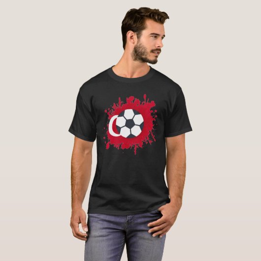 Zwart Turkije T-shirt. 07 T-shirt (Voorkant volledig)