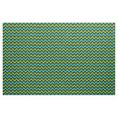 Zwart, Turquoise en groen Zigzag Ikat Pattern Stof (Yard (91,4 cm))