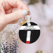 Zwart Tuxedo Junior Groomsman Bruiloft Sleutelhang Sleutelhanger