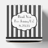 Zwart Tuxedo- Kleine Vierkant Bedankdoosjes (Bovenkant)