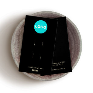 Zwart Twee Toevoegen Logo Haar Clip Accessoire Dis Visitekaartje
