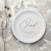 Zwart Typografie Congrats Modern Afstuderen Papieren Bordje