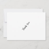 Zwart Typografie Foto Jongen Schattige Kinder Dank (Achterkant)