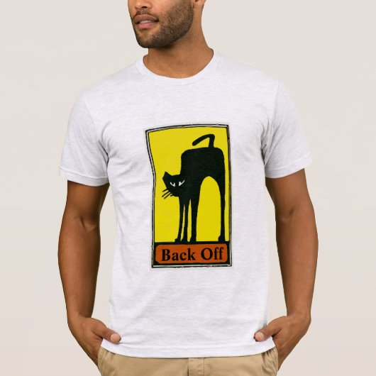 Zwart uit, voeg tekst toe Adult T-Shirt (Voorkant)