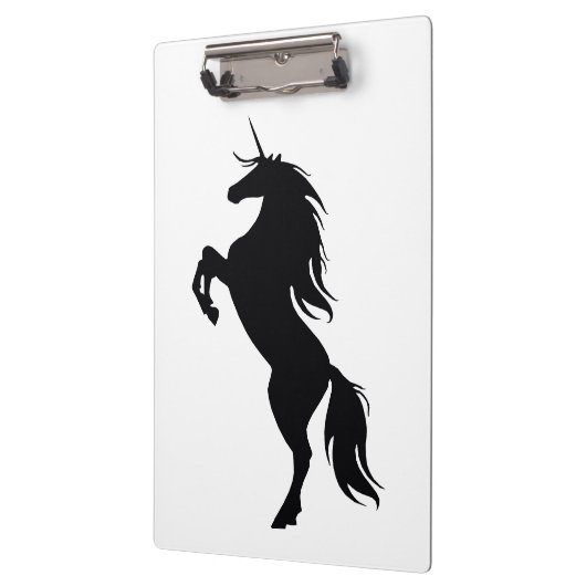 Zwart Unicorn Silhouette-klembord Klembord (Links)