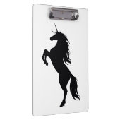 Zwart Unicorn Silhouette-klembord Klembord (Rechts)