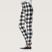 Zwart & uw kleur Buffalo Check - Leggings (Links)