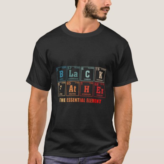 Zwart Vader Essential Elet Vaderdag Zwart Vader T-shirt (Voorkant)