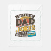 Zwart - Vaderdag Beste vader ter wereld Fleece Deken (Voorkant)