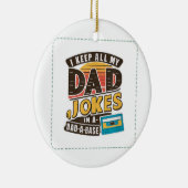 Zwart - Vaderdag Beste vader ter wereld Keramisch Ornament (Rechts)