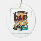 Zwart - Vaderdag Beste vader ter wereld Keramisch Ornament (Links)