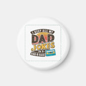 Zwart - Vaderdag Beste vader ter wereld Magneet (Voorkant)