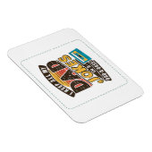 Zwart - Vaderdag Beste vader ter wereld Magneet (Rechterzijde)