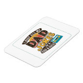 Zwart - Vaderdag Beste vader ter wereld Magneet (Linkerzijde)