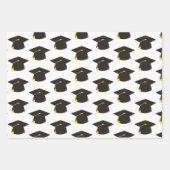 Zwart vak met witte achtergrond inpakpapier vel (Voorkant 3)