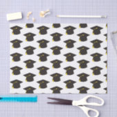 Zwart vak met witte achtergrond tissuepapier (Craft)