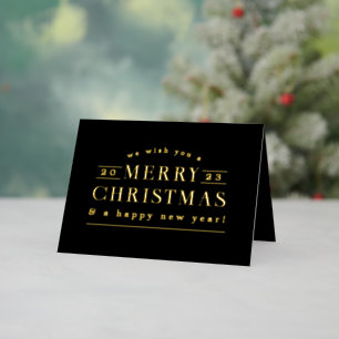 Zwart Vakantie Plaid Foto Folie Kerst Kaart