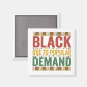 Zwart vanwege de populaire vraag Zwarte Geschieden Magneet (Voorkant / Achterkant)